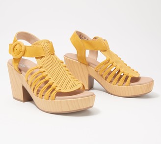 dr scholl's yellow sandals