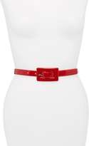 Thumbnail for your product : Halogen Covered Buckle Skinny Belt