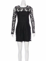 Thumbnail for your product : Alexis Long Sleeve Lace Mini Dress Black