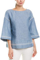 Thumbnail for your product : Lafayette 148 New York Gwendolyn Linen Blouse