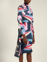 Thumbnail for your product : Matty Bovan - Structural Printed Dress - Blue Multi