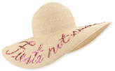 Thumbnail for your product : Eugenia Kim Bunny Embroidered Sun Hat, Sand/Pink