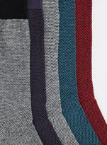 Thumbnail for your product : Topman Multi Red/Teal/Grey Texture socks 5 pack