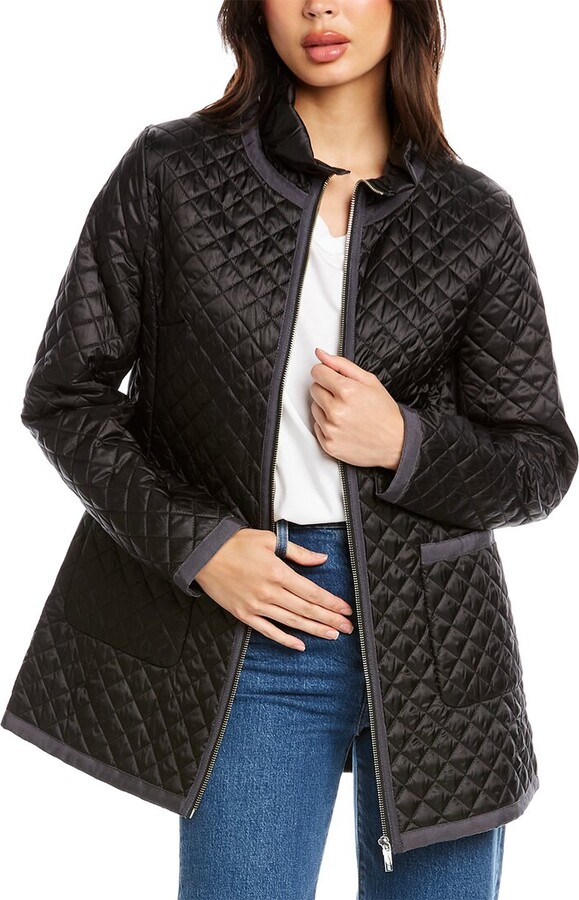 Jane Post Satin Quilted Jacket ShopStyle Down & Puffer Coats