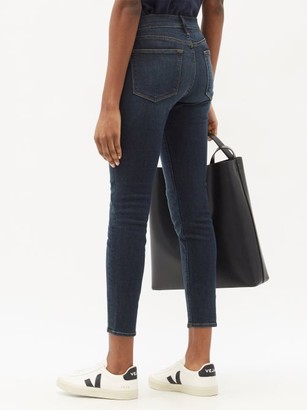 Frame Le High High-rise Skinny-leg Jeans - Dark Denim