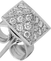 Thumbnail for your product : Anita Ko Pyramid 18-karat white gold diamond stud earrings