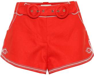 Zimmermann Ninety-Six linen shorts