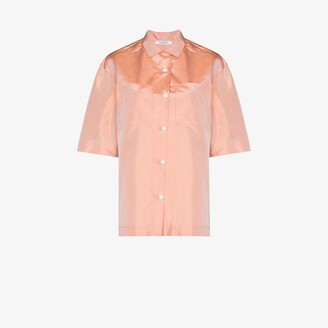 NACKIYÉ Pink Gazebo Shantung Silk Shirt