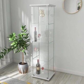 White Bookcase Glass The World S, Wayfair White Bookcase With Glass Doors
