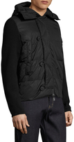 Thumbnail for your product : Moncler Virgin Wool Quilted Contrast Cardigan