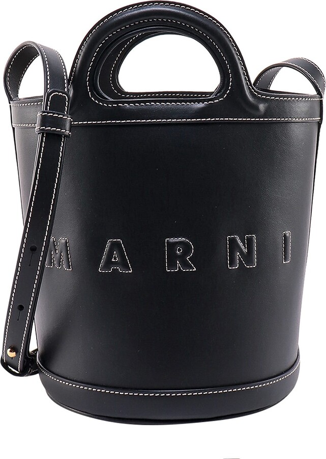 Marni Blue Mini Tropicalia Bucket Bag