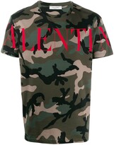 Thumbnail for your product : Valentino camouflage logo T-shirt