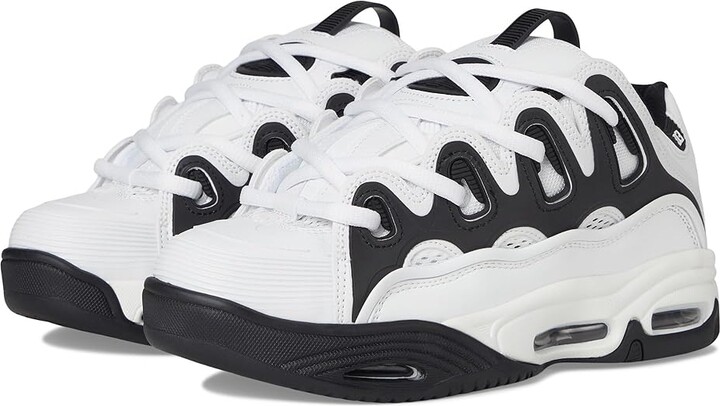 Osiris D3 2001 Men's Skate Shoes White/White/Black : 10 D - Medium, Textile
