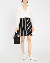 Thumbnail for your product : Maje Rolim crepe and woven dress