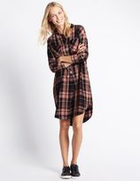 Thumbnail for your product : Marks and Spencer Checked Long Sleeve Shirt Dress