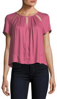 Thumbnail for your product : Ella Moss Stella Round-Neck Cutout Swing Top