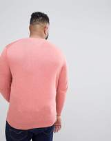 Thumbnail for your product : Tommy Hilfiger Big & Tall Flag Logo Knit Jumper Plaited Cotton Silk In Pink