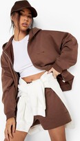 Thumbnail for your product : boohoo Recycled Premium Zip Through Hoodie