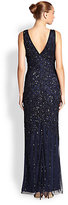 Thumbnail for your product : Aidan Mattox Sequined Tulle Gown