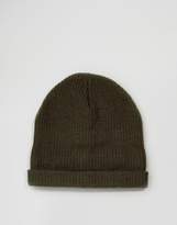 Thumbnail for your product : New Look Ribbed Beanie In Khaki