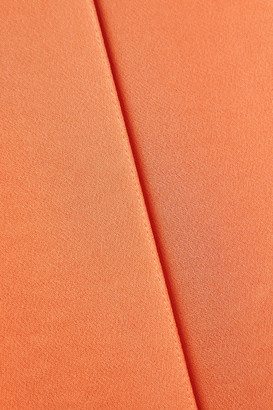 Jonathan Simkhai Jocelyn Gathered Cutout Hammered-satin Jumpsuit - Orange