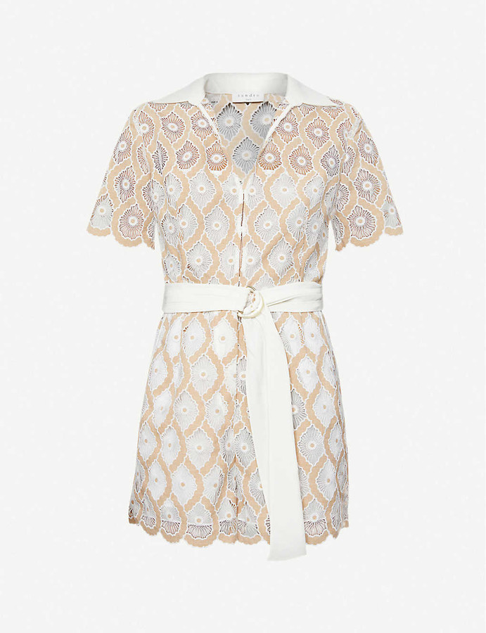 floral lace playsuit
