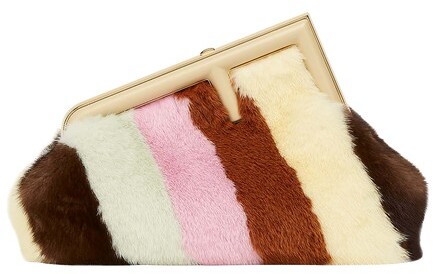 Fendi First Bag Shearling Small - ShopStyle