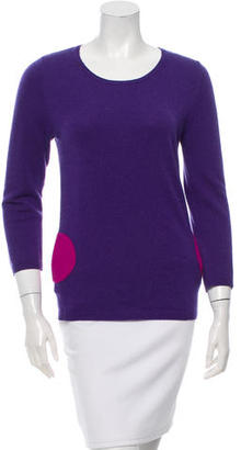 Lisa Perry Cashmere Rib Knit-Trimmed Sweater