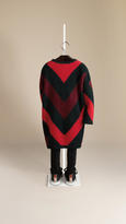 Thumbnail for your product : Burberry Zigzag Cashmere Jumper Dress