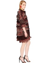 Thumbnail for your product : Maurizio Pecoraro Layered Wool & Mohair Blend Tweed Coat