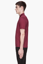 Thumbnail for your product : Lanvin Maroon red sneaker logo polo