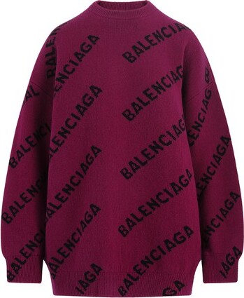Balenciaga Allover Logo Sweater - ShopStyle