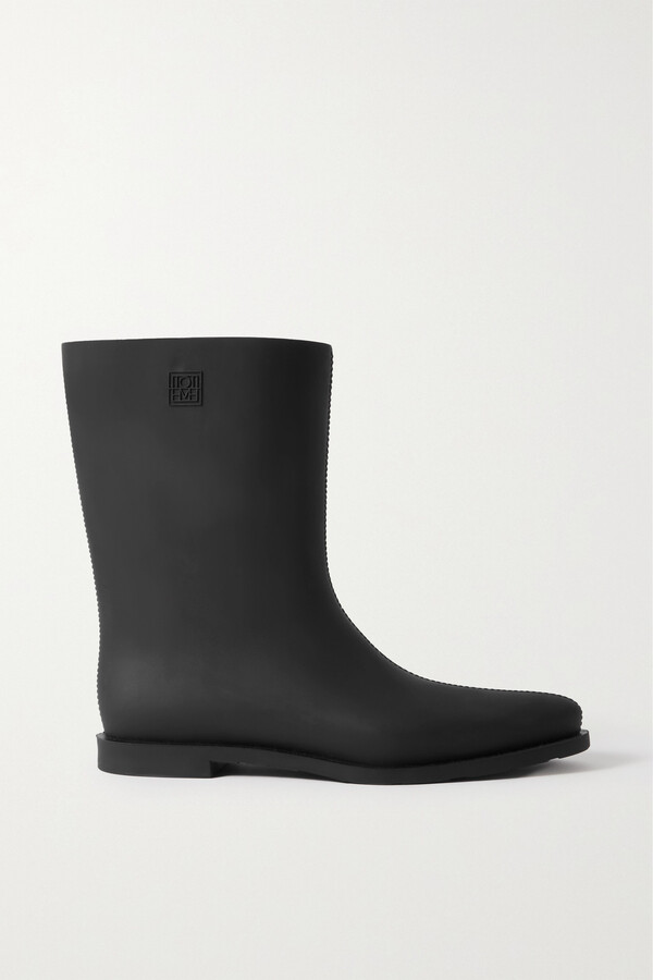 Totême The Rain Rubber Boots Black ShopStyle