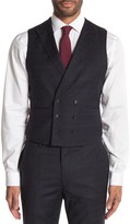 Thumbnail for your product : English Laundry Navy Plaid Two Button Notch Lapel Pick Stitch Vested Wool Slim Fit 3-Piece Suit