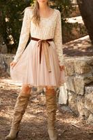 Thumbnail for your product : Ryu Taupe Tulle Dress