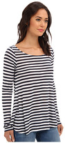 Thumbnail for your product : Splendid Glen valley Stripe Long Sleeve Swing T-Shirt