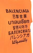 Thumbnail for your product : Balenciaga Languages Logo Print Cotton T-shirt
