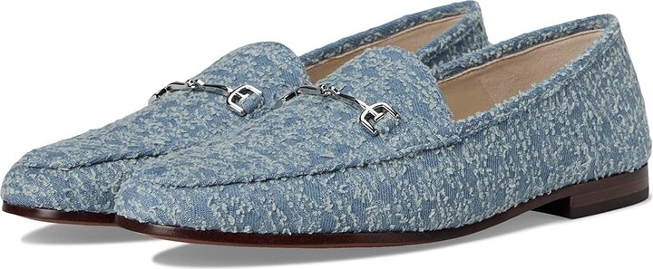 Sam Edelman Loraine Women's Dress Sandals Montrose Blue : 6 M, Leather/Textile