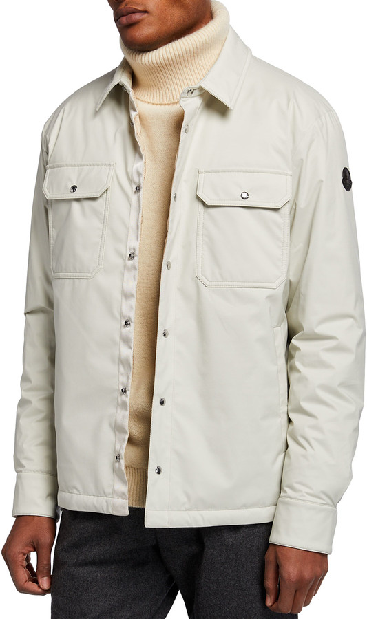 Moncler Men's Delly Lightweight Nylon Shirt Jacket - ShopStyle Outerwear