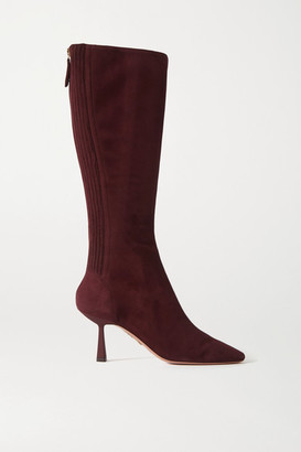 burgundy boots women