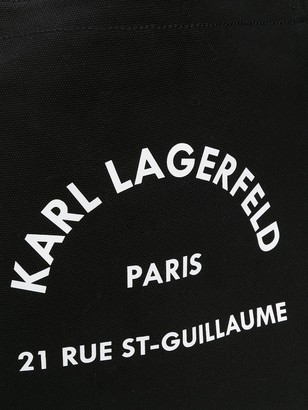 Karl Lagerfeld Paris Rue St-Guillaume canvas tote bag