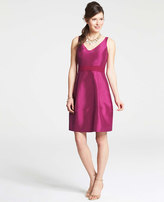 Thumbnail for your product : Ann Taylor Silk Dupioni V-Neck Dress
