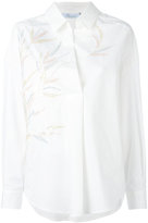 Blumarine - chemise brodée de sequins - women - coton/PVC - 40