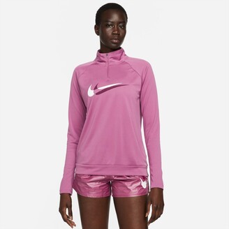 Nike Dri-FIT Swoosh Run Women's 1/4-Zip Running Midlayer - ShopStyle  Activewear Tops