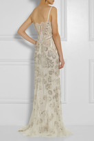 Thumbnail for your product : Roberto Cavalli Embellished tulle gown