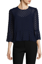 Thumbnail for your product : BCBGMAXAZRIA Detailed Sheer Top