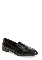 Thumbnail for your product : Steve Madden Blonde Salad Peace Love Shea 'Tventura' Croc Embossed Loafer (Women)