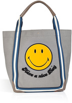 Thumbnail for your product : Anya Hindmarch Canvas Smiley Shopper Tote