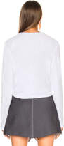 Thumbnail for your product : Dion Lee Twist Crop Tee in White | FWRD