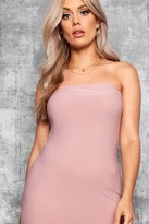 Thumbnail for your product : boohoo Plus Bandeau Fitted Midi Dress